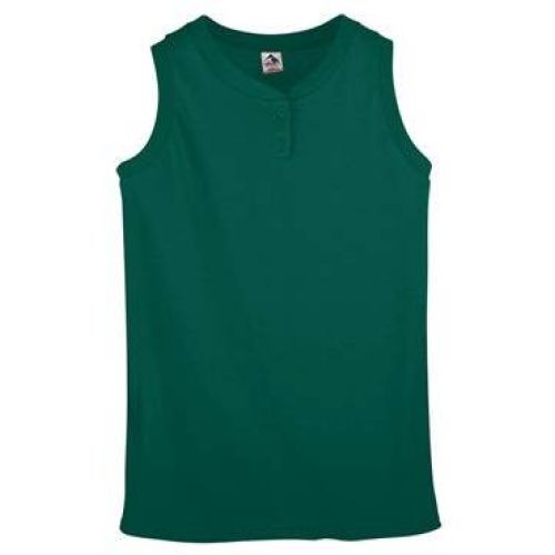 Women’s Sleeveless Two Button Softball Jersey