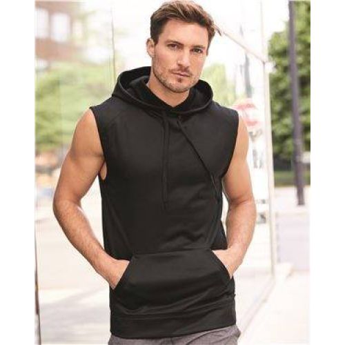 Sleeveless Performance Fleece Hooded Pullover