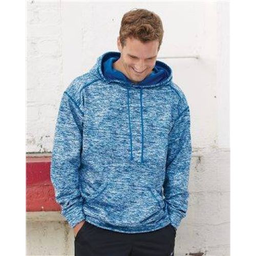 Blend Polyester Fleece Performance Hooded Sweatshirt