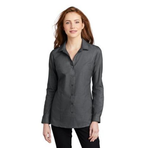 Ladies Pincheck Easy Care Shirt