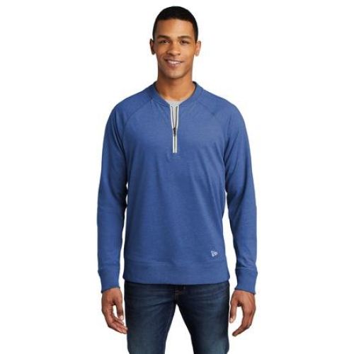 Sueded Cotton Blend 1/4-Zip Pullover