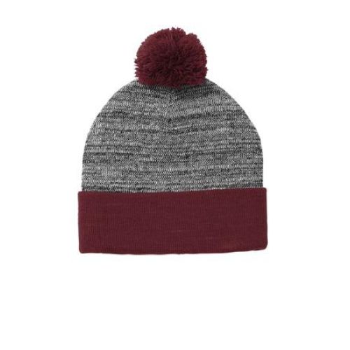 Heather Pom Pom Beanie