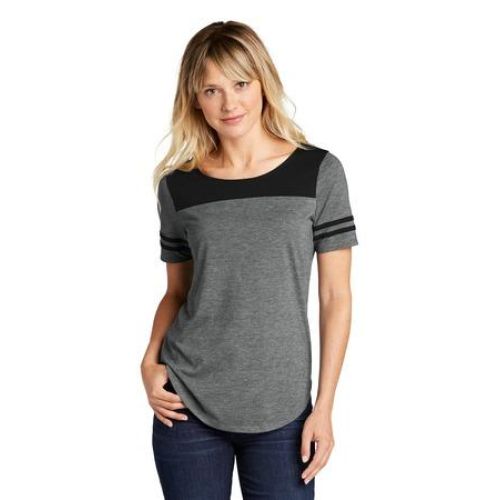 Ladies PosiCharge Tri-Blend Wicking Fan Tee.