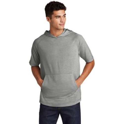 PosiCharge Tri-Blend Wicking Short Sleeve Hoodie.