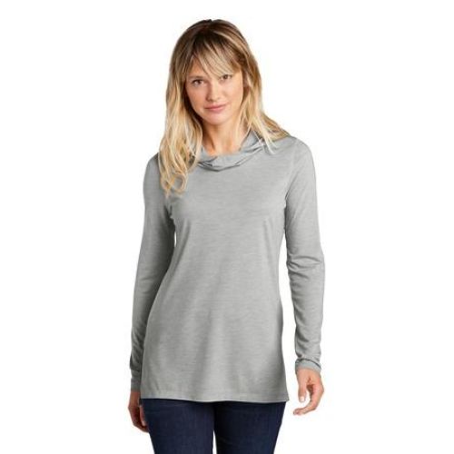 Ladies PosiCharge Tri-Blend Wicking Long Sleeve Hoodie