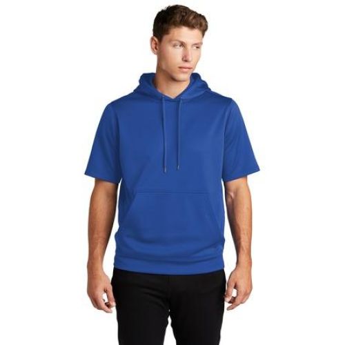 Sport-Wick Fleece Short Sleeve Hooded Pullover.