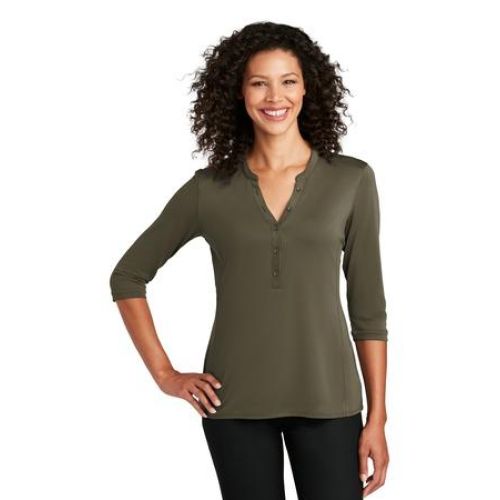 Port Authority Port Authority Ladies UV Choice Pique Henley