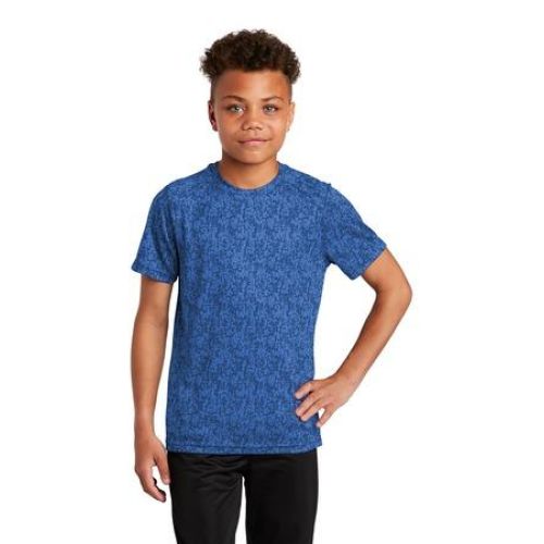 Sport-Tek Youth Digi Camo Tee