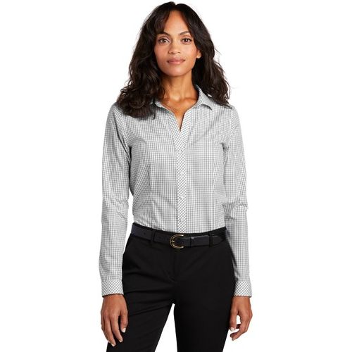 Ladies Open Ground Check Non-Iron Shirt