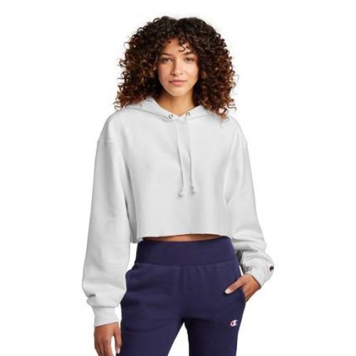 Women’s Reverse Weave Cropped Cut-Off Hooded Sweatshirt