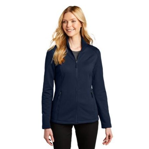 Ladies Grid Fleece Jacket.