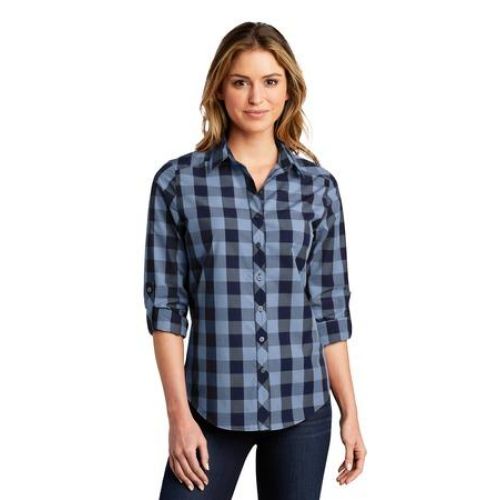 Ladies Everyday Plaid Shirt.