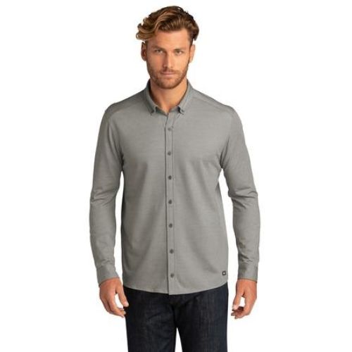 OGIO Code Stretch Long Sleeve Button-Up