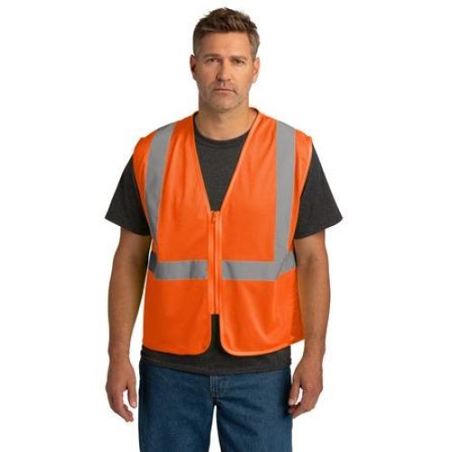 CornerStone ANSI 107 Class 2 Economy Mesh Zippered Vest