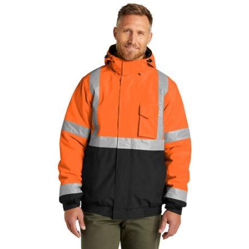 ANSI 107 Class 3 Economy Waterproof Insulated Bomber Jacket