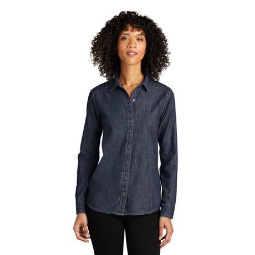 Ladies Long Sleeve Perfect Denim Shirt