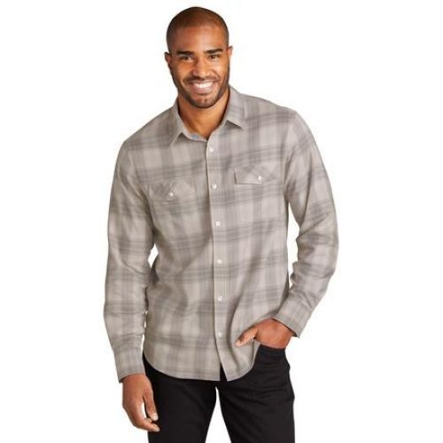 Long Sleeve Ombre Plaid Shirt
