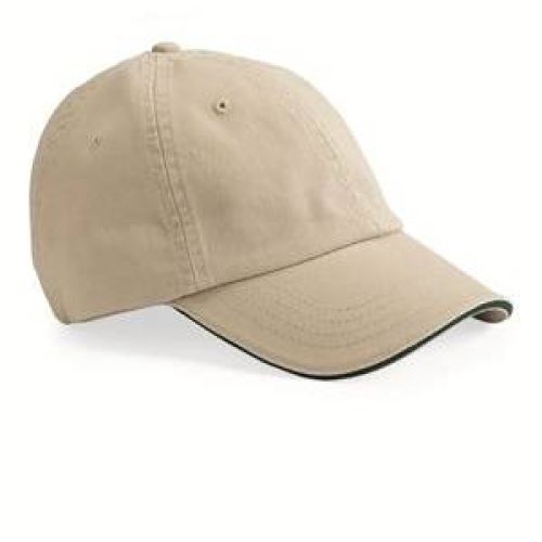 USA-Made Unstructured Twill Cap with Sandwich Visor