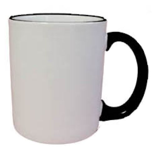 Black and white deco mug