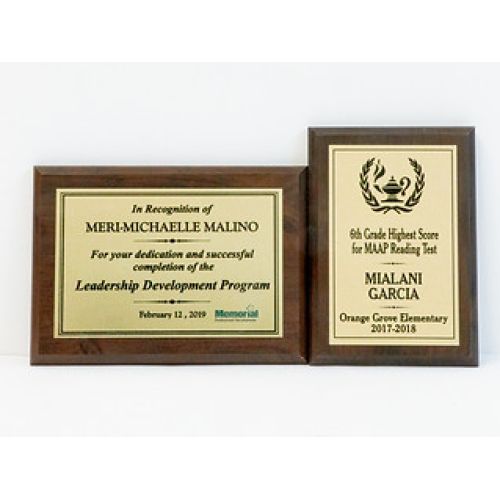 Single Color Print on value plaque boards