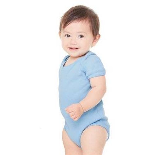 Infant Baby Rib Short Sleeve Creeper