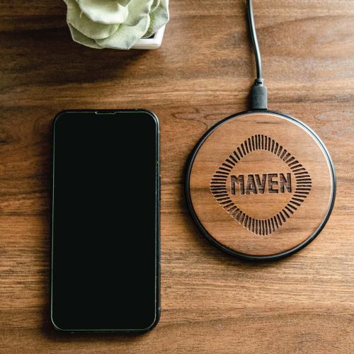 Branded Wooden Phone Charger
