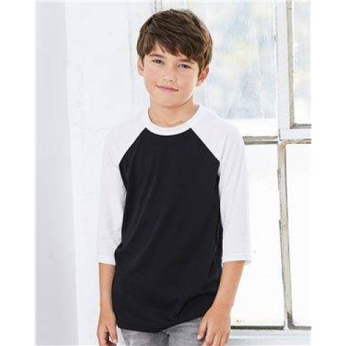 Youth Three-Quarter Sleeve Baseball Tee