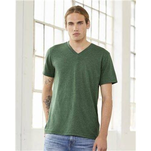 Bella Canvas Unisex Triblend Short Sleeve V-Neck Tee