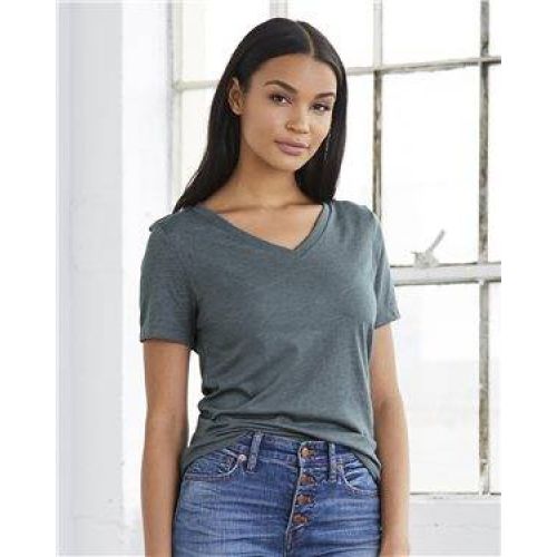 Women’s Relaxed Short Sleeve Jersey V-Neck Tee