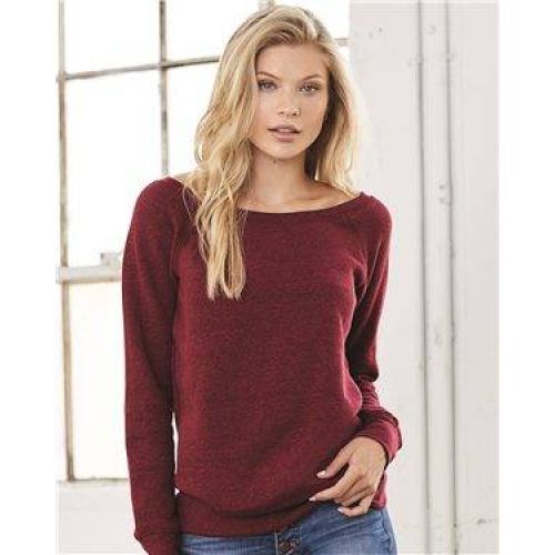 Bella + Canvas 7501 Women’s Sponge Fleece Wideneck Sweatshirt