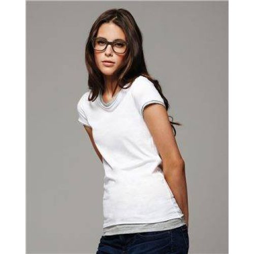 Ladies’ Sheer Jersey 2-in-1 T-Shirt