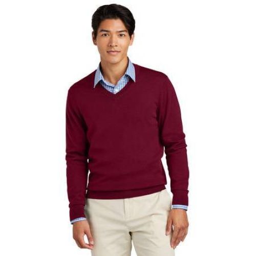 Brooks Brothers Washable Merino V-Neck Sweater