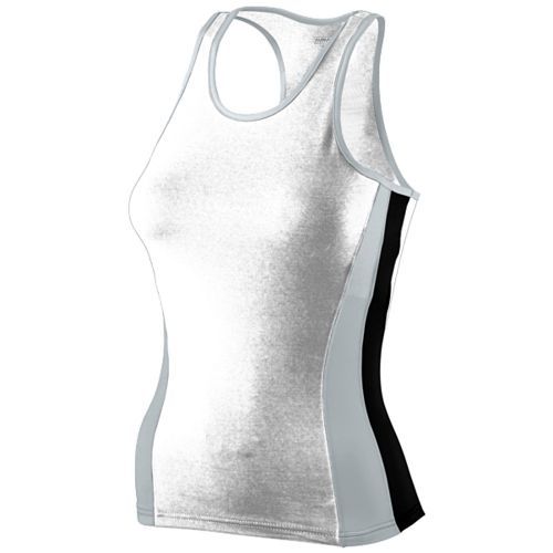 Poly Spandex Raceback Tank Ladies