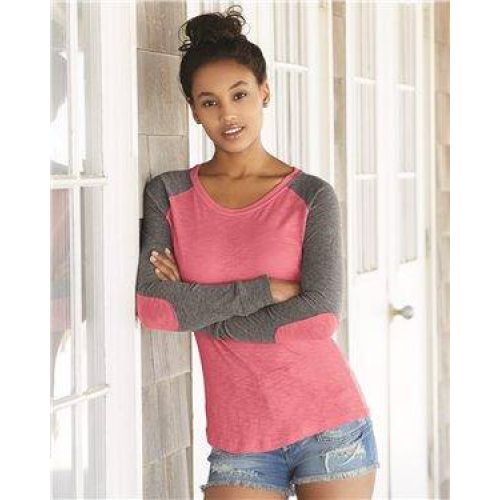 Women’s Preppy Patch Slub T-Shirt
