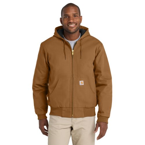 Carhartt Tall Quilted-Flannel-Lined Duck Active Jac. CTT106677