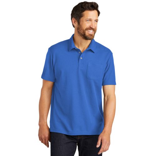 Port Authority® C-FREE ® Cotton Blend Pique Pocket Polo