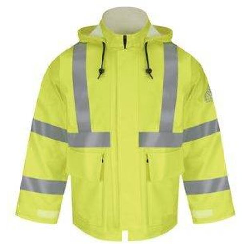 Hi-Visibility Flame-Resistant Rain Jacket - United Uniforms