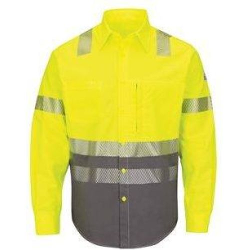 Hi-Visibility Color Block Uniform Shirt - EXCEL FR® ComforTouch® - 7 oz