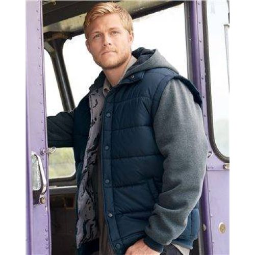 Nylon Vest with Fleece Sleeves