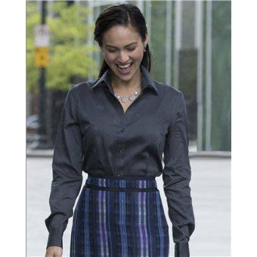 Women's Non-Iron Micro Pincord Long Sleeve Shirt