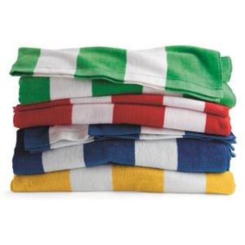 Cabana Stripe Velour Beach Towel