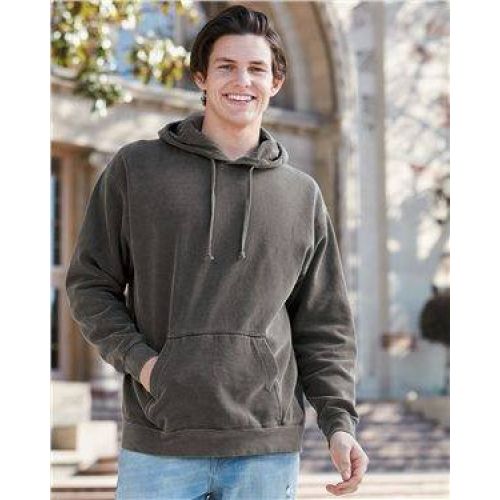 Garment Dyed Hooded Pullover Sweatshirt