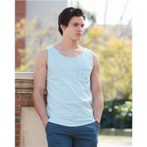 Garment Dyed Tank with a Pocket