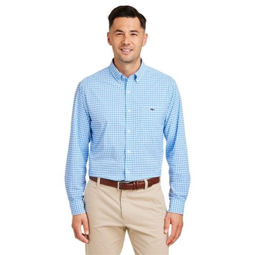vineyard vines Men’s On-The-Go Nylon Gingham Shirt