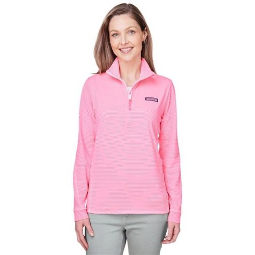 vineyard vines Women’s Microstripe Sankaty Half-Zip Pullover