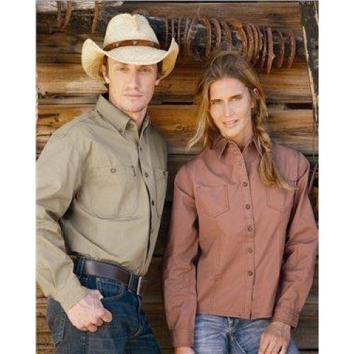 Sawtooth Collection Ladies’ Mortar Long Sleeve Shirt