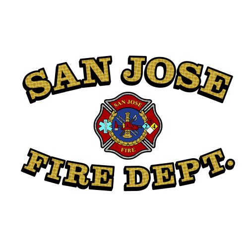 SAN JOSE FIRE PRINTED DOOR LOGO