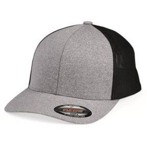 Melange Trucker Cap With Mesh Back