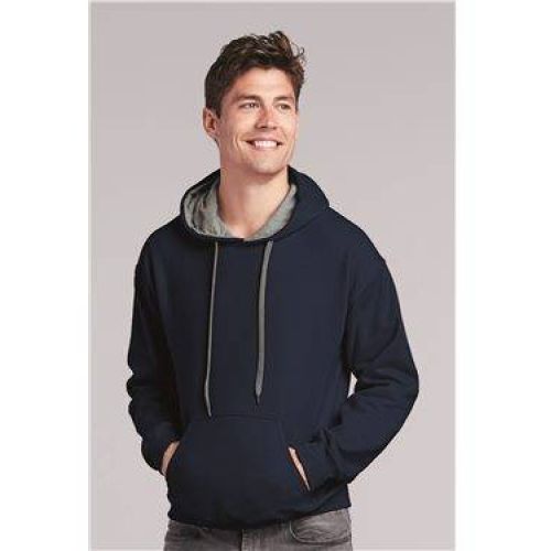 Heavy Blend Hooded Sweatshirt with Contrast Color Lining