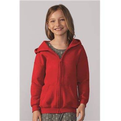 Girls red zip hoodie deals